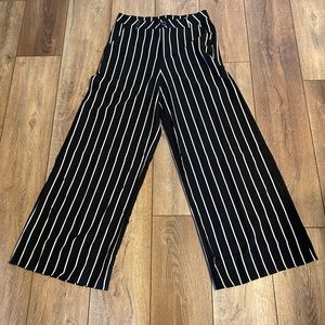 Comme USA Stripped wide pants